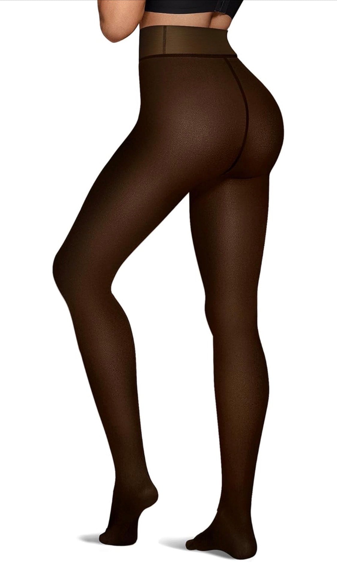 Thermal Fake Sheer Leggings