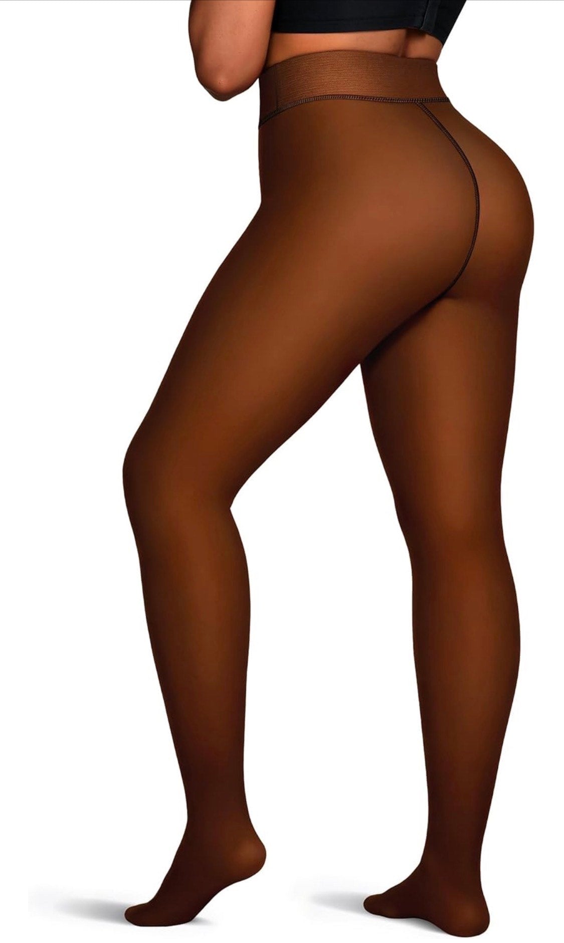 Thermal Fake Sheer Leggings